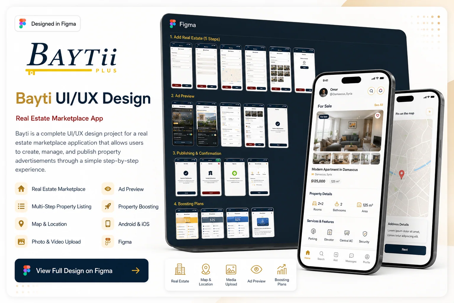 Bayti UI/UX Design project cover